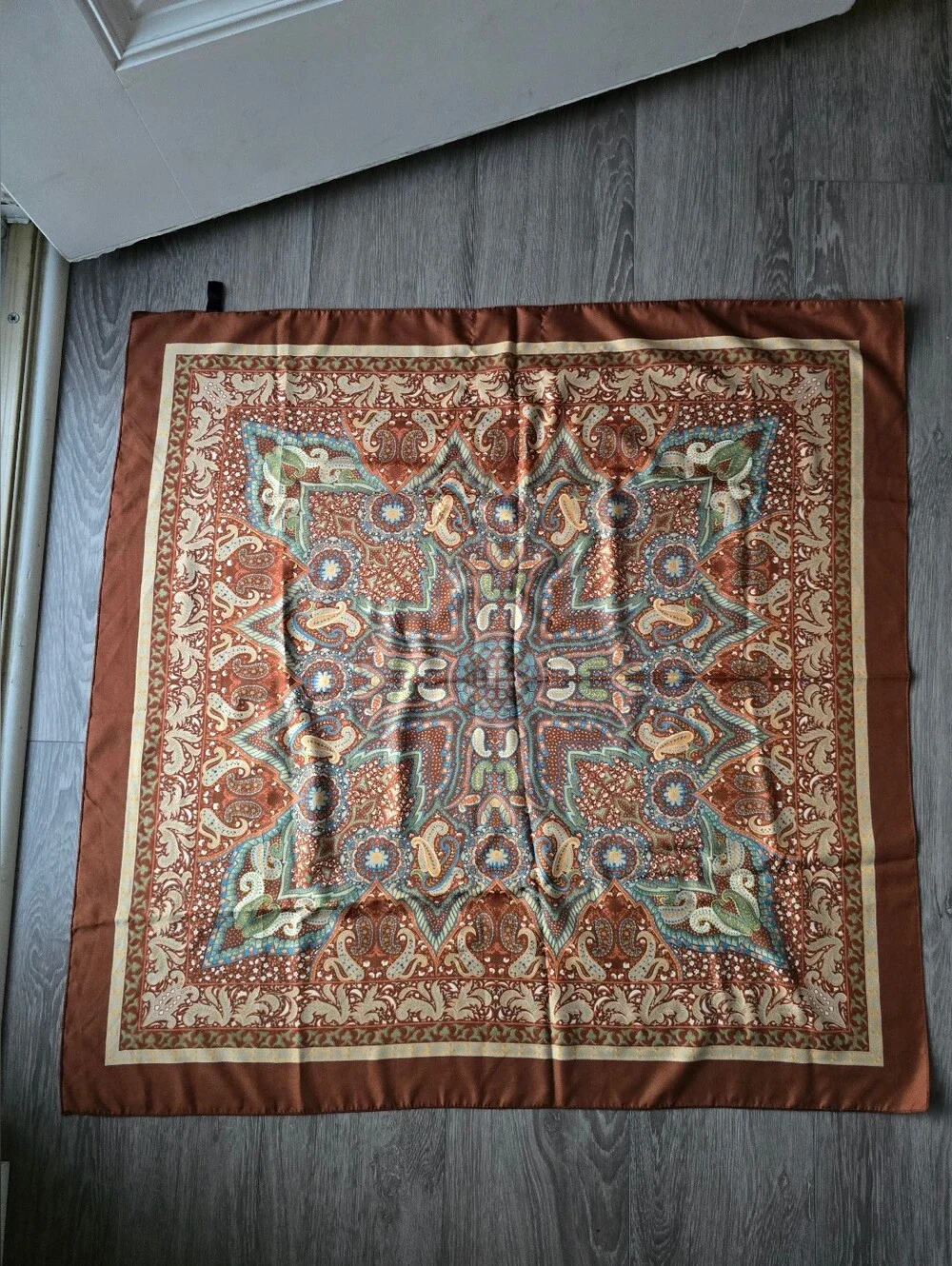 Vintage Italian Paisley Scarf 34